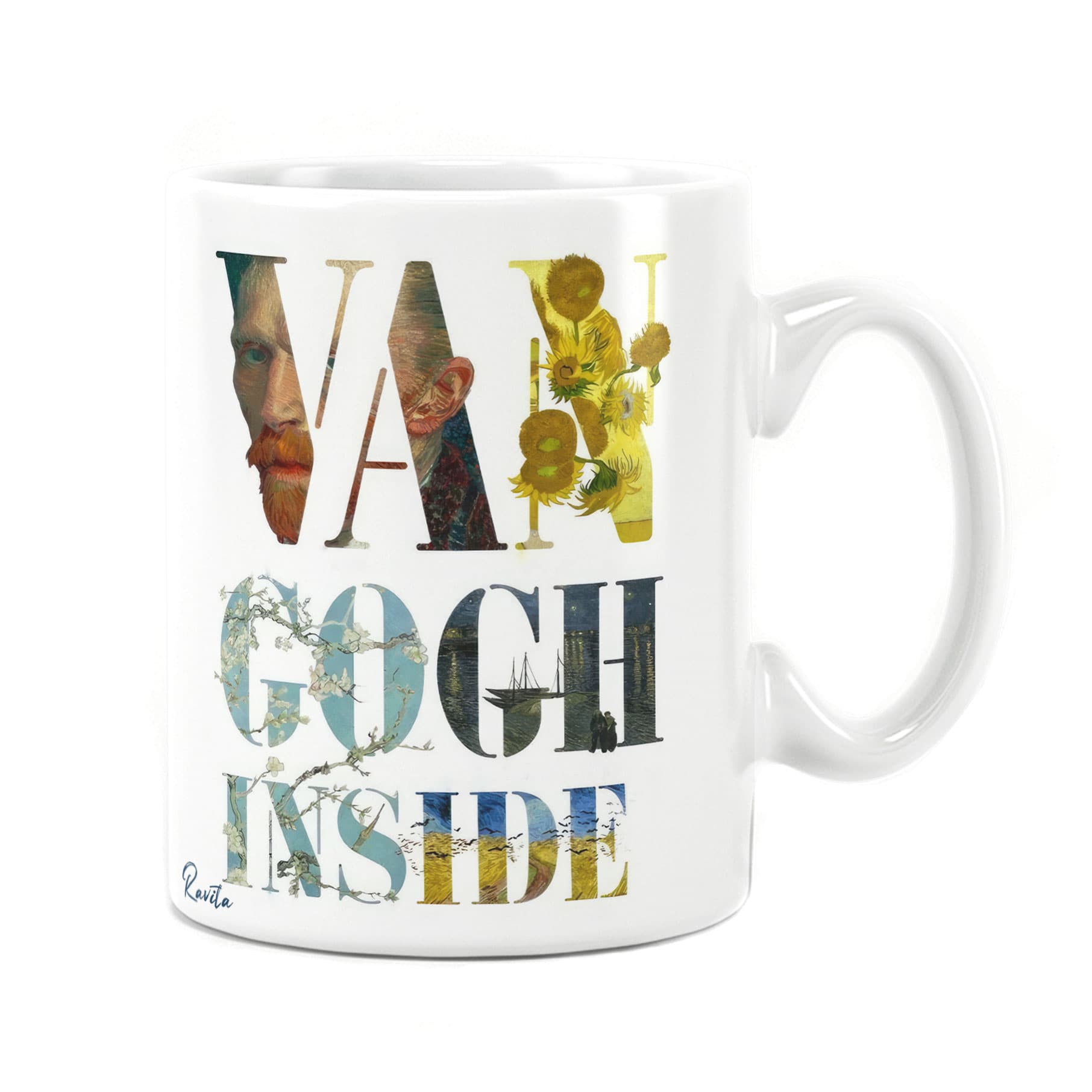 ماگ راویتا طرح نقاشی سبک ون گوک – van gogh کد 3831 — تصویر ۳