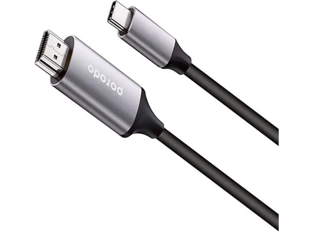 کابل Type-C به HDMI دو متری پرودو مدلPD-4KCHD2-GY