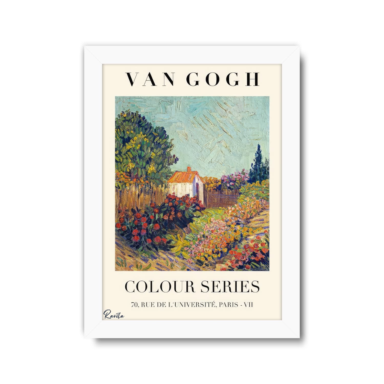تابلو تکی راویتا طرح نقاشی سبک ون گوک – van gogh کد 3829 — تصویر ۷