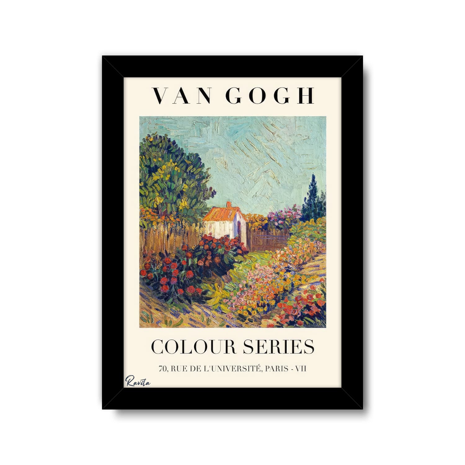 تابلو تکی راویتا طرح نقاشی سبک ون گوک – van gogh کد 3829 — تصویر ۵