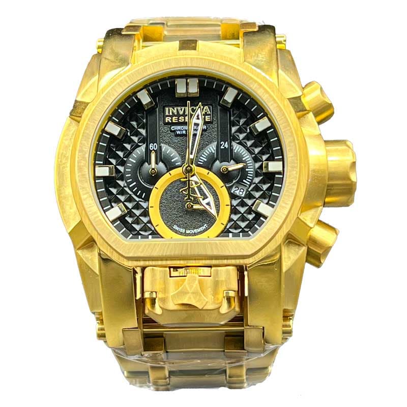ساعت مچی اینویکتا زئوس مردانه کرنوگراف طلایی صفحه مشکی Invicta Zeus 6532 — تصویر ۶