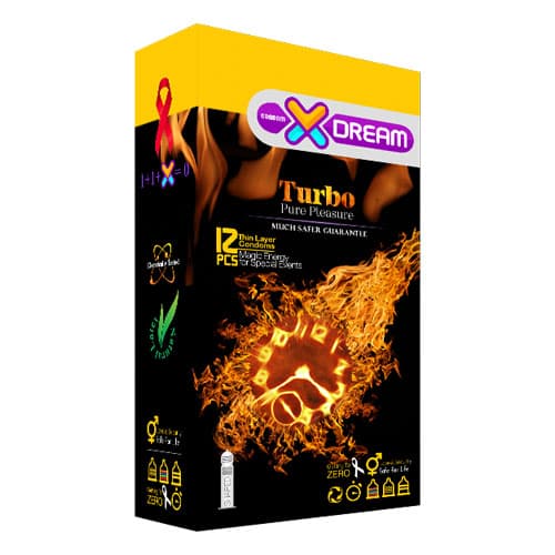 کاندوم توربو ایکس دریم Turbo Condom تعداد 12 عددی