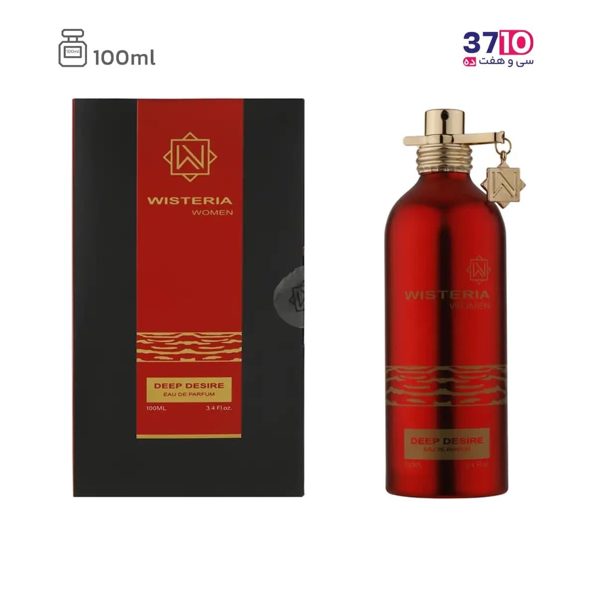 ادوپرفیوم زنانه ویستریا مدل دیپ دیزایر Deep Desire حجم 100 میلی لیتر