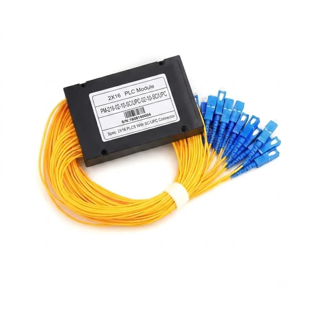 اسپلیتر فیبر نوری 2 به 16 ماژولار (PLC Splitter 2×16) سینگل مود با کانکتور SC/UPC
