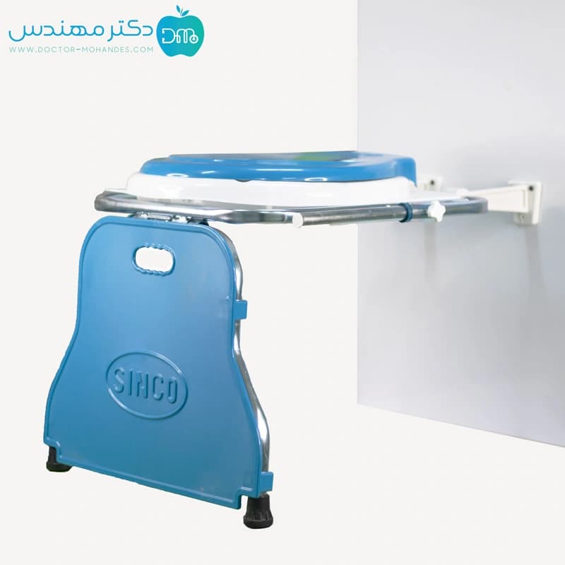 توالت فرنگی دیواری تاشو برند سینکو بدون قیف — تصویر ۸
