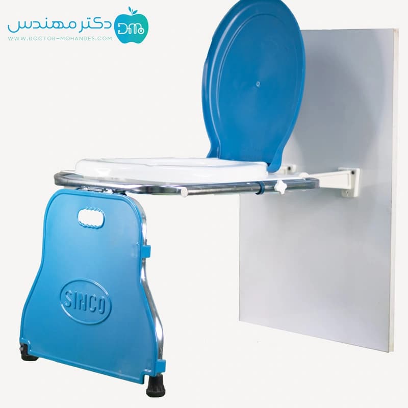 توالت فرنگی دیواری تاشو برند سینکو بدون قیف