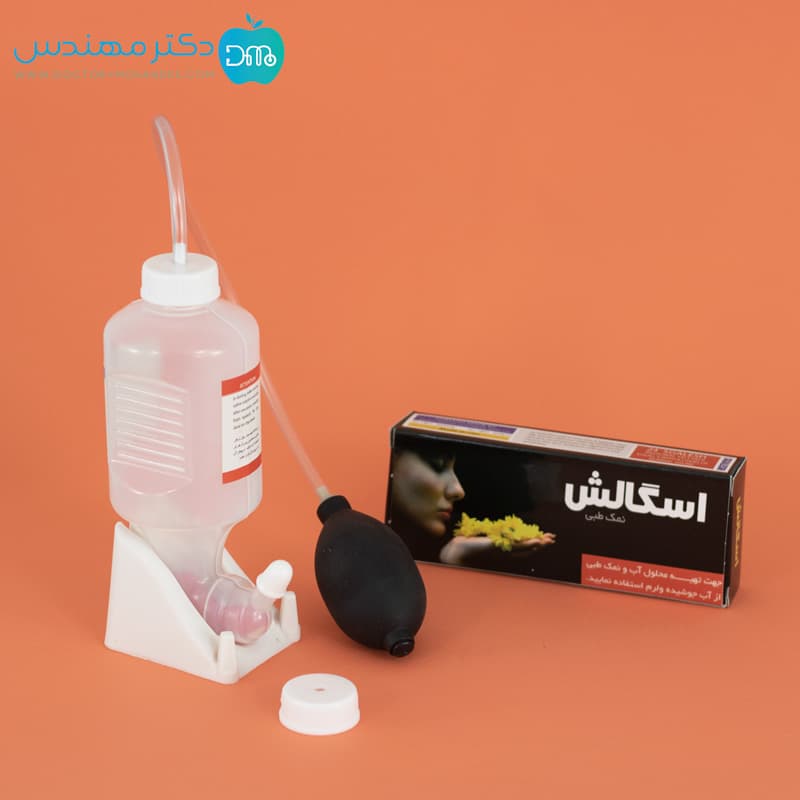 دستگاه شستشوی بینی و سینوس اسگالش همراه با نمک — تصویر ۶