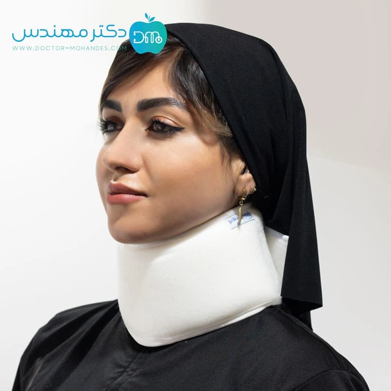 گردنبند طبی نرم آتل دار پاک سمن کد 003