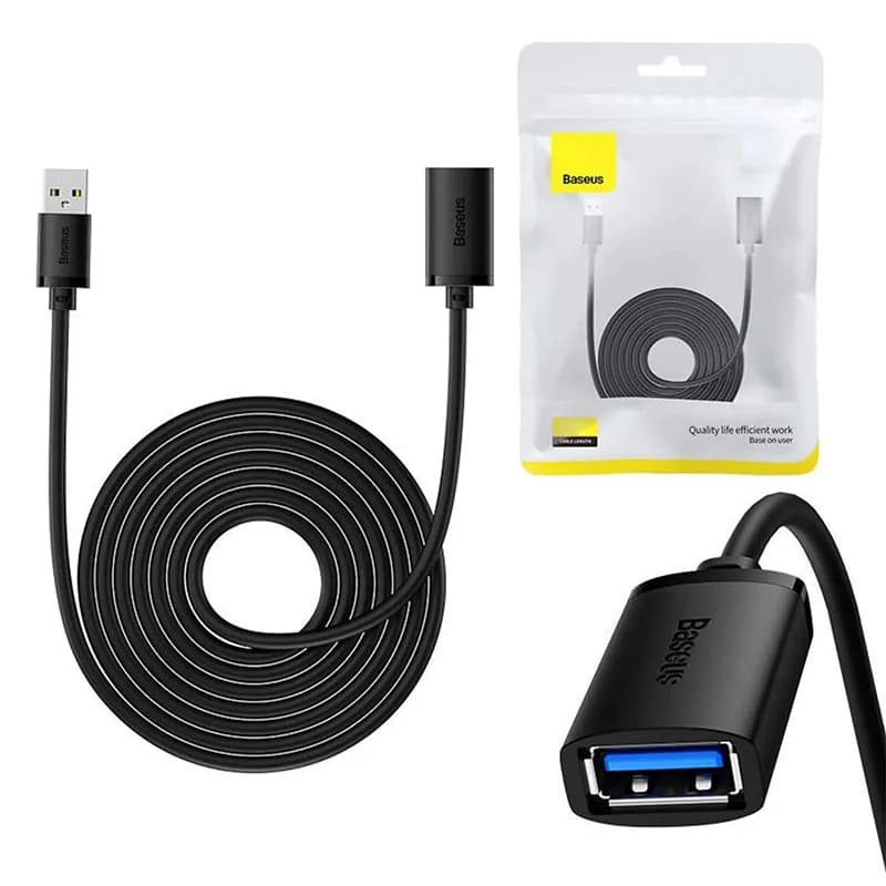 کابل افزایش طول USB 3.0 باسئوس مدل AIRJOY طول 5 متر