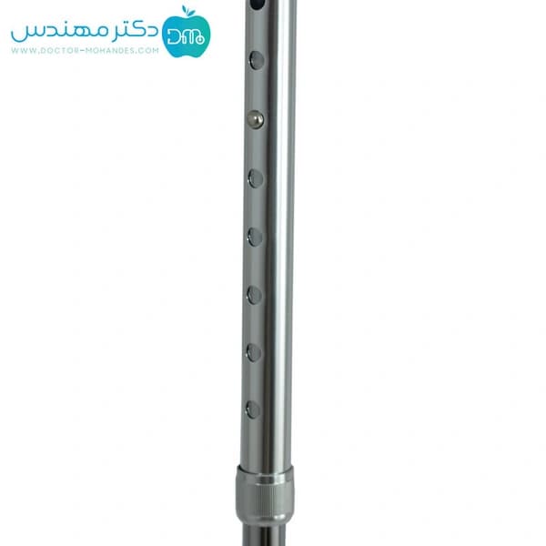 عصا سه پایه لردی رنگ کروم — تصویر ۳