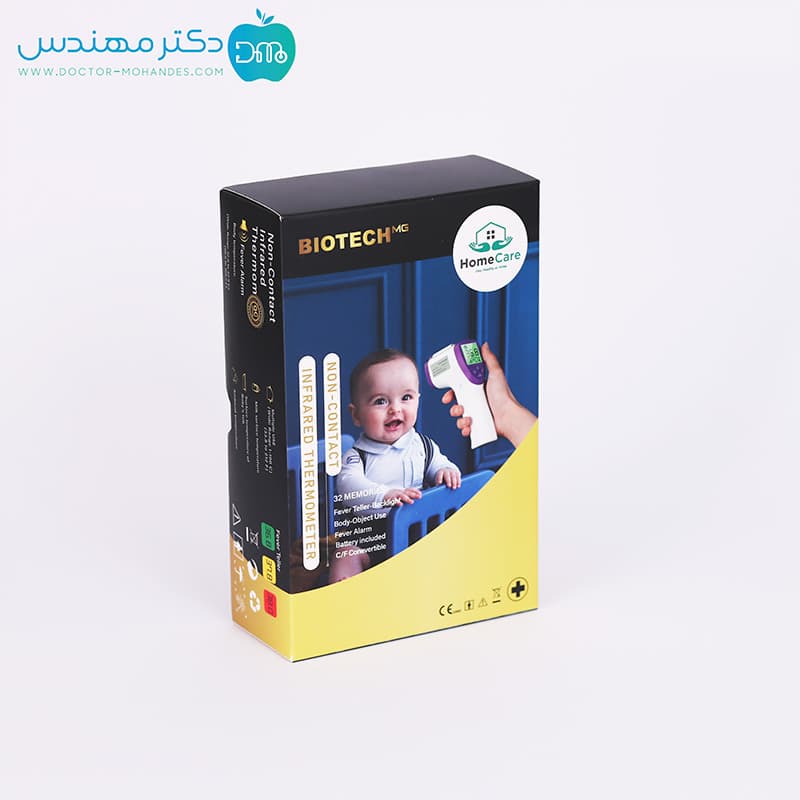 ترمومتر پیشانی (تب سنج لیزری) برند Biotech مدل IT-122 — تصویر ۲