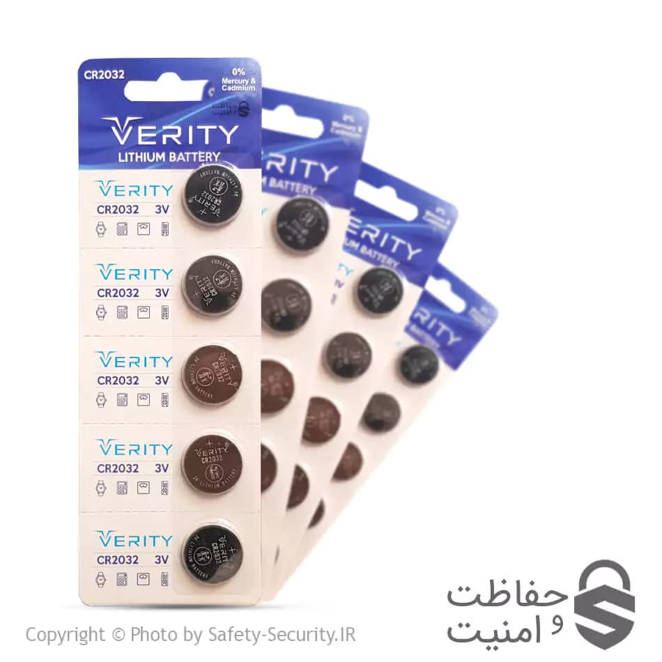 باطری سکه‌ای 2032 مدل VERITY