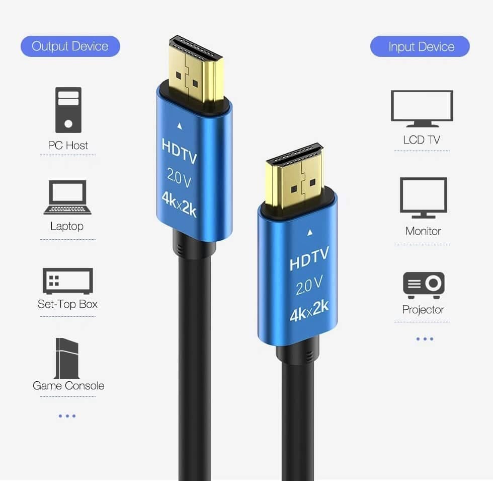 کابل HDMI V2.0 4K برند HDTV به طول 1.5 متر — تصویر ۲
