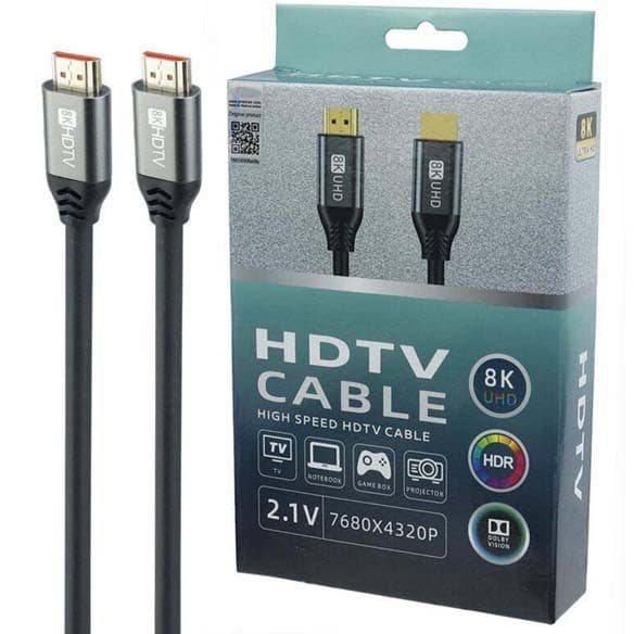 کابل HDMI V2.1 8K برند HDTV به طول 5 متر — تصویر ۱۰