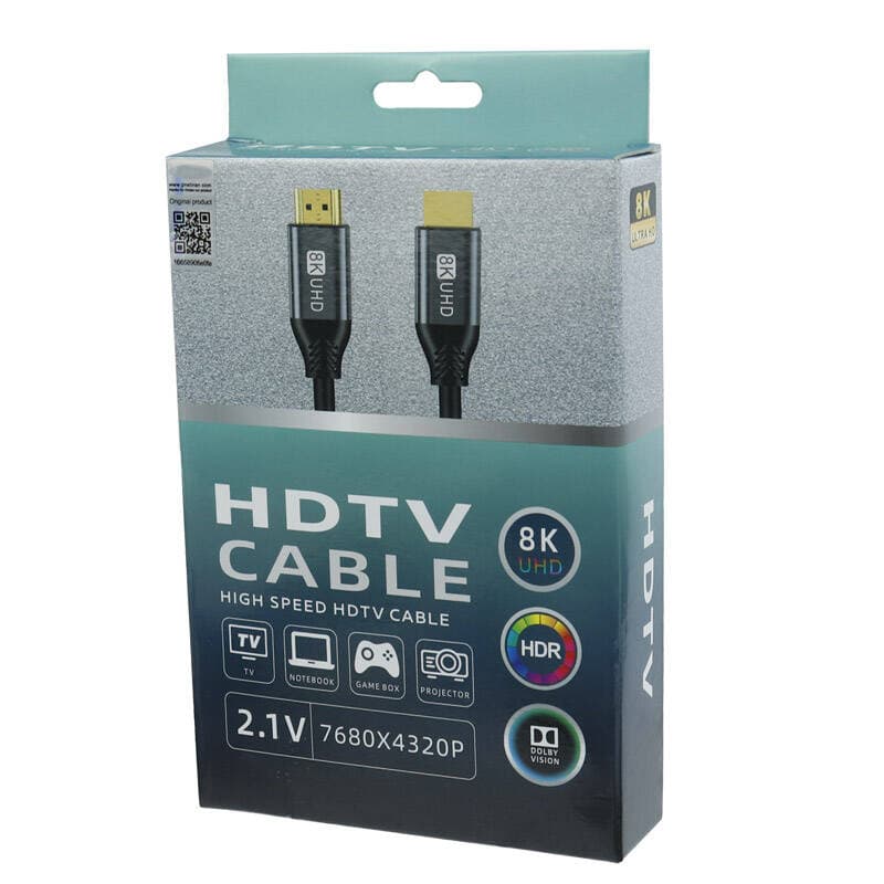 کابل HDMI V2.1 8K برند HDTV به طول 5 متر — تصویر ۵
