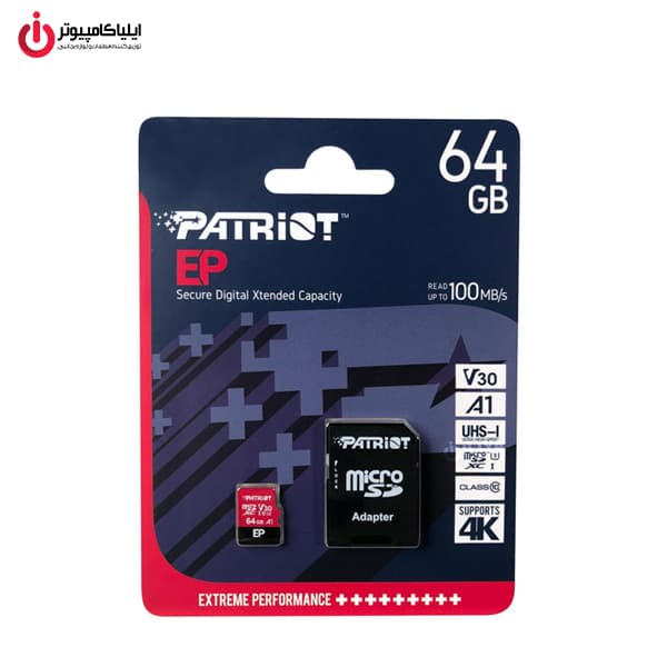 مموری کارت میکرو اس دی پاتریوت مدل PATRIOT EP PEF64GEP31MCX — تصویر ۶
