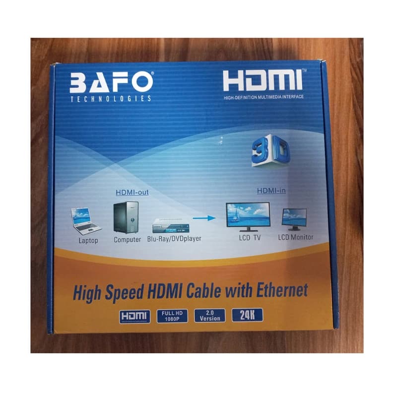 کابل HDMI V2.0 4K بافو BAFO به طول 15 متر — تصویر ۴