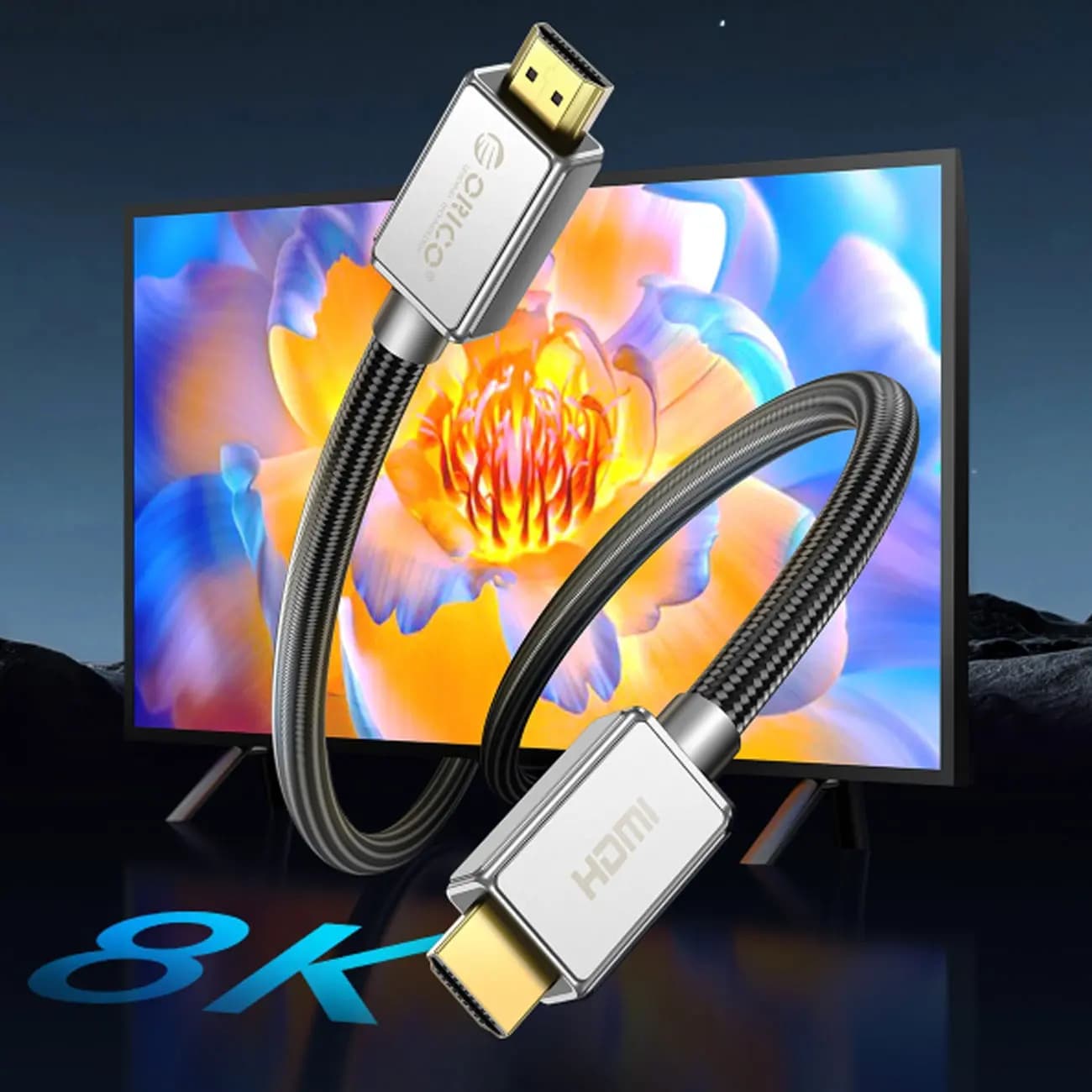 کابل HDMI V2.1 8K اوریکو ORICO H8AY به طول 2 متر — تصویر ۹