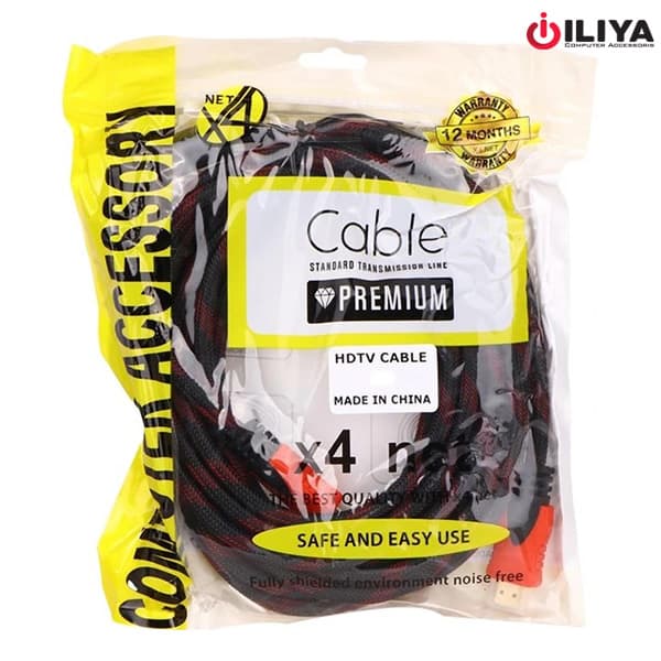 کابل HDMI V1.4 4K ایکس فورنت x4 net طول 5 متر — تصویر ۴