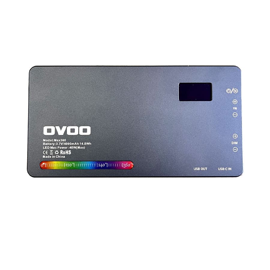پنل نور ال ای دی اوو OVOO LED Max-360 RGB — تصویر ۱۰