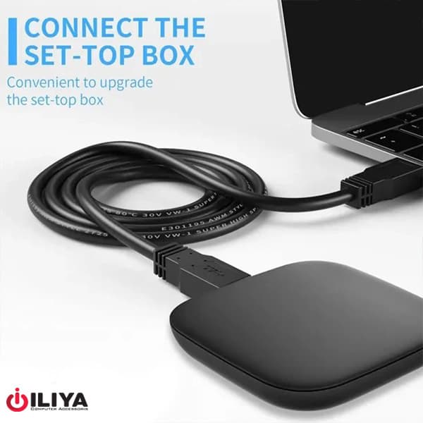 کابل لینک USB3 به USB3 دی نت-d net به طول 1.5 متر — تصویر ۱۱