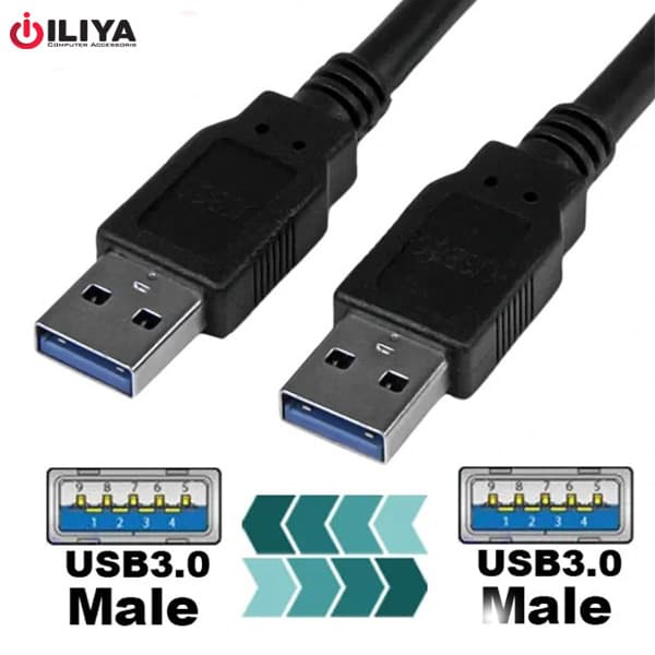 کابل لینک USB3 به USB3 دی نت-d net به طول 1.5 متر — تصویر ۱۲