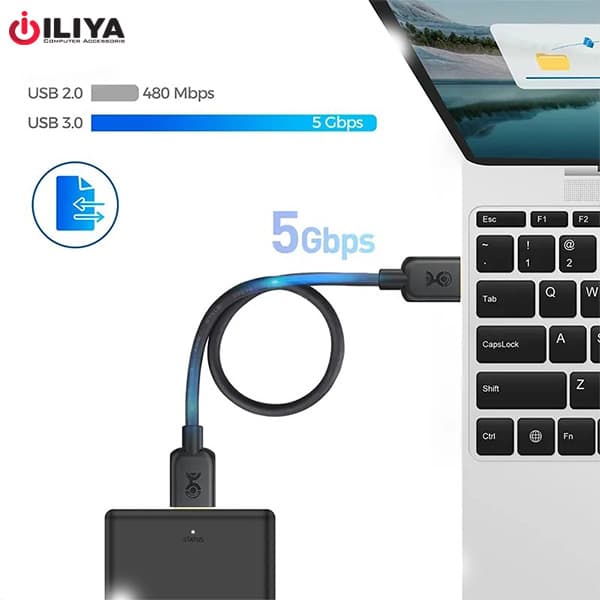 کابل لینک USB3 به USB3 دی نت-d net به طول 1.5 متر — تصویر ۸