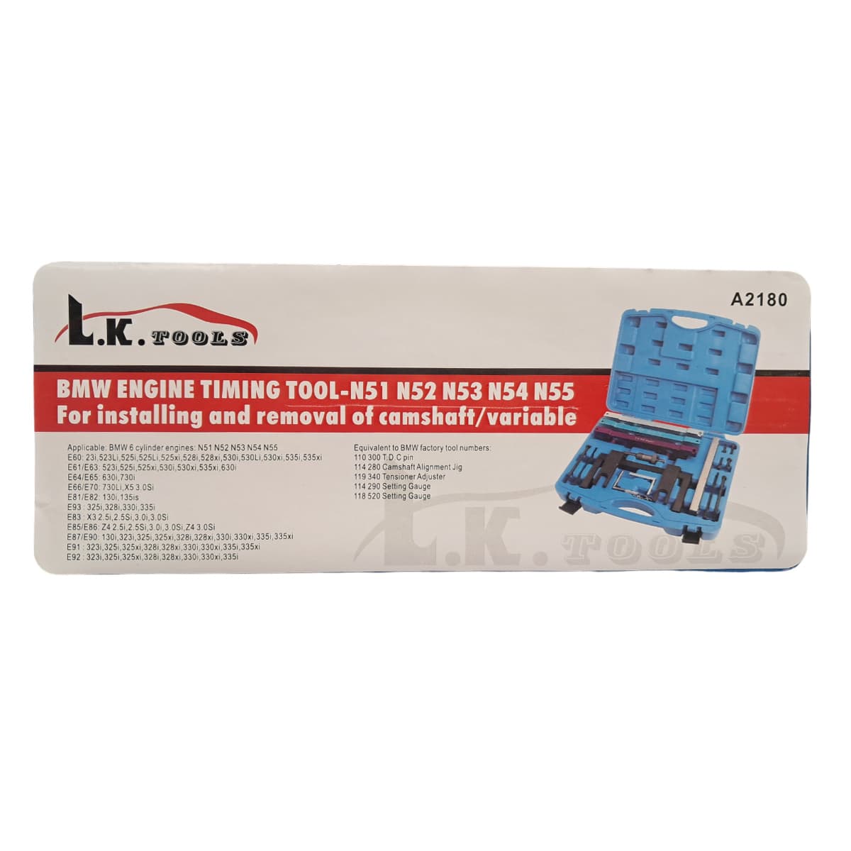کیت ابزار تعویض زنجیر تایم BMW موتور LK کد A2180 — تصویر ۹