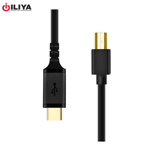 کابل Type-C به Mini USB 5-pin کی نت پلاس مدل K-NET PLUS KP-C2007 طول 1.2 متر — تصویر ۴