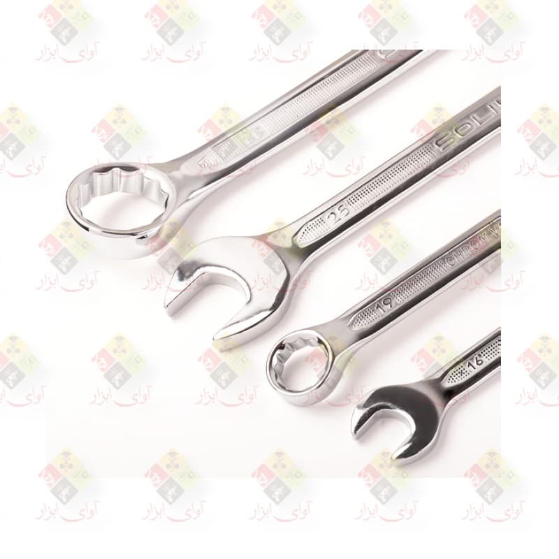 آچار یکسر تخت و رینگ 25 پارچه 6 الی 32 میلیمتر SOLID کد D3113-6-32/25P — تصویر ۵
