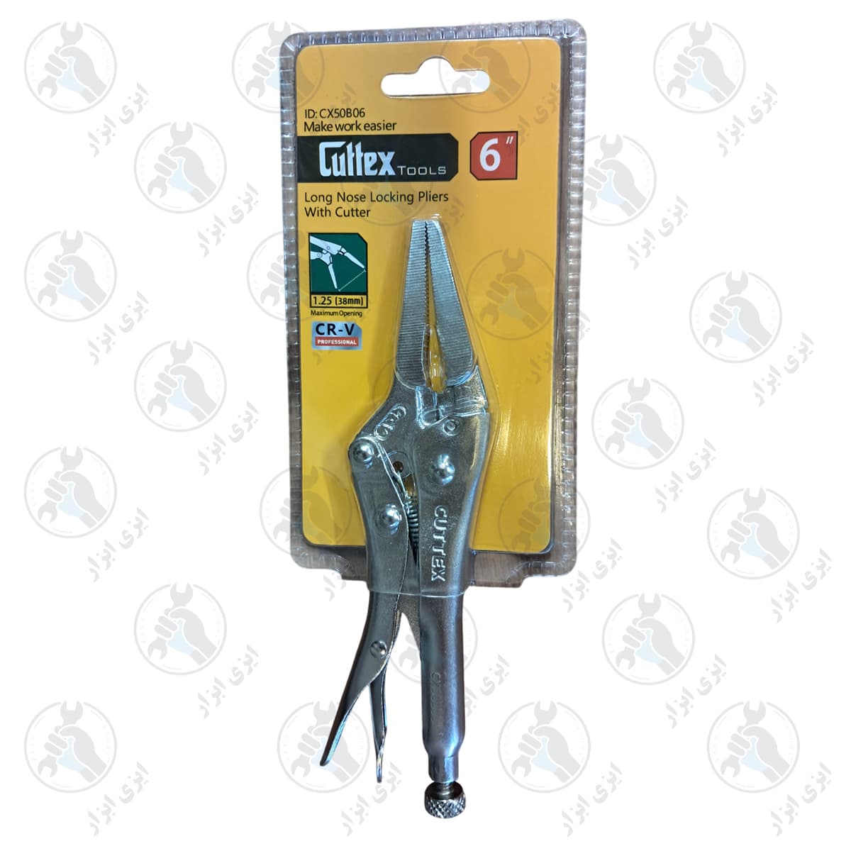 دمباریک قفلی 6 اینچی CUTTEX کد CX50B06 — تصویر ۵