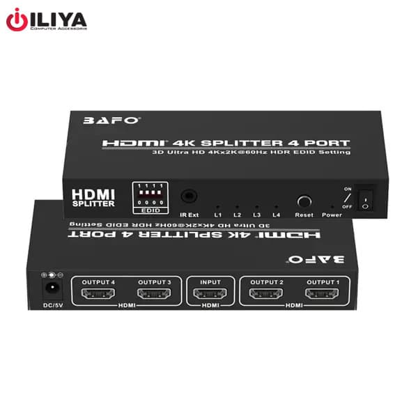 اسپلیتر 1 به 4 HDMI بافو مدل BAFO BF-H135 Support + EDID — تصویر ۵