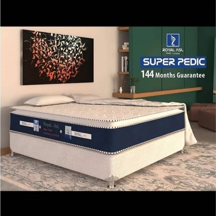 تشک رویال طبی فنری سایز 160*200 – فنر میکرو پددار ۱۲ سال ضمانت — تصویر ۹