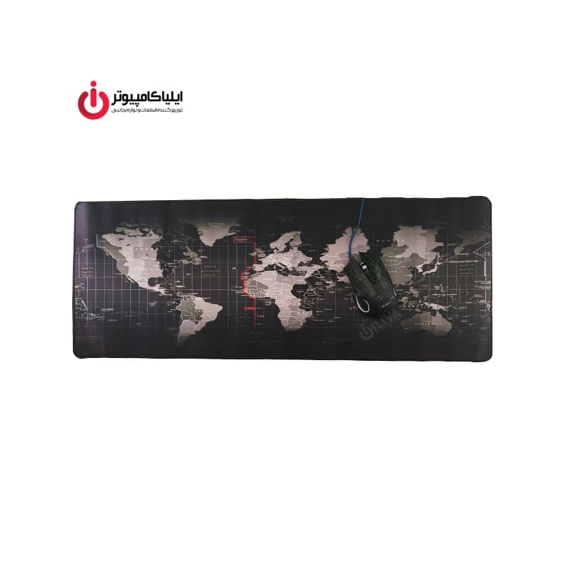ماوس پد گیمینگ طرح نقشه جهان سایز 90×40 pad mouse world — تصویر ۸