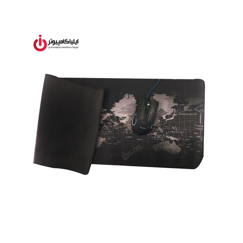 ماوس پد گیمینگ طرح نقشه جهان سایز 90×40 pad mouse world — تصویر ۶