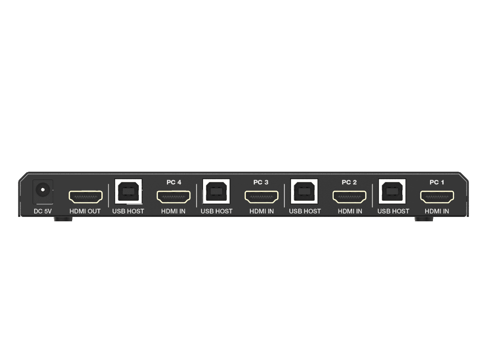 سوئیچ کی وی ام 4X1 پورت HDMI 2.0b فرانت کنترل تصویر — تصویر ۱۱