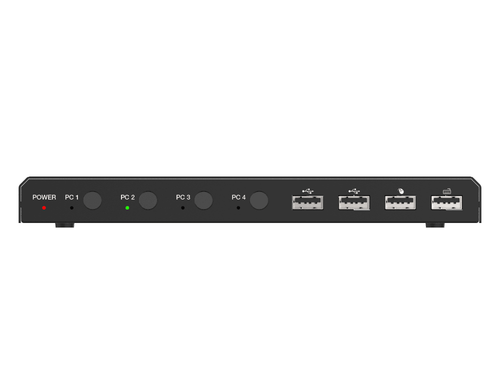 سوئیچ کی وی ام 4X1 پورت HDMI 2.0b فرانت کنترل تصویر — تصویر ۱۲