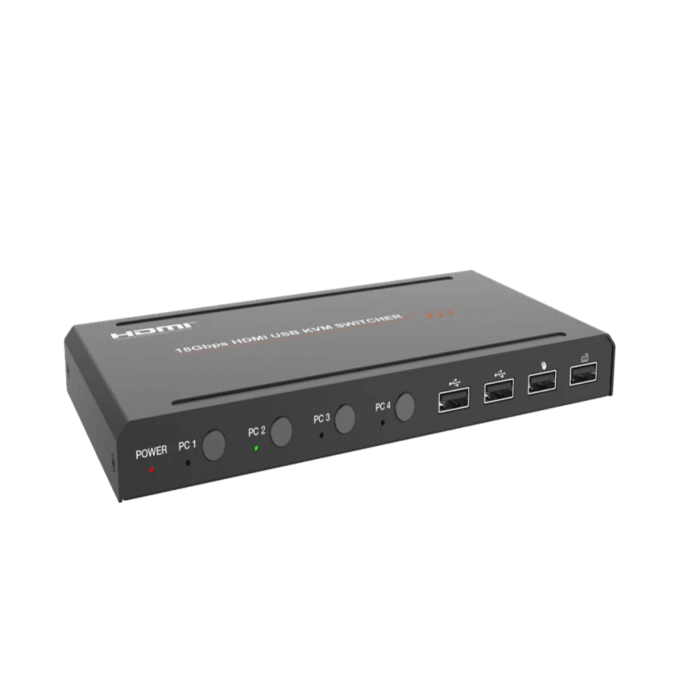 سوئیچ کی وی ام 4X1 پورت HDMI 2.0b فرانت کنترل تصویر — تصویر ۸