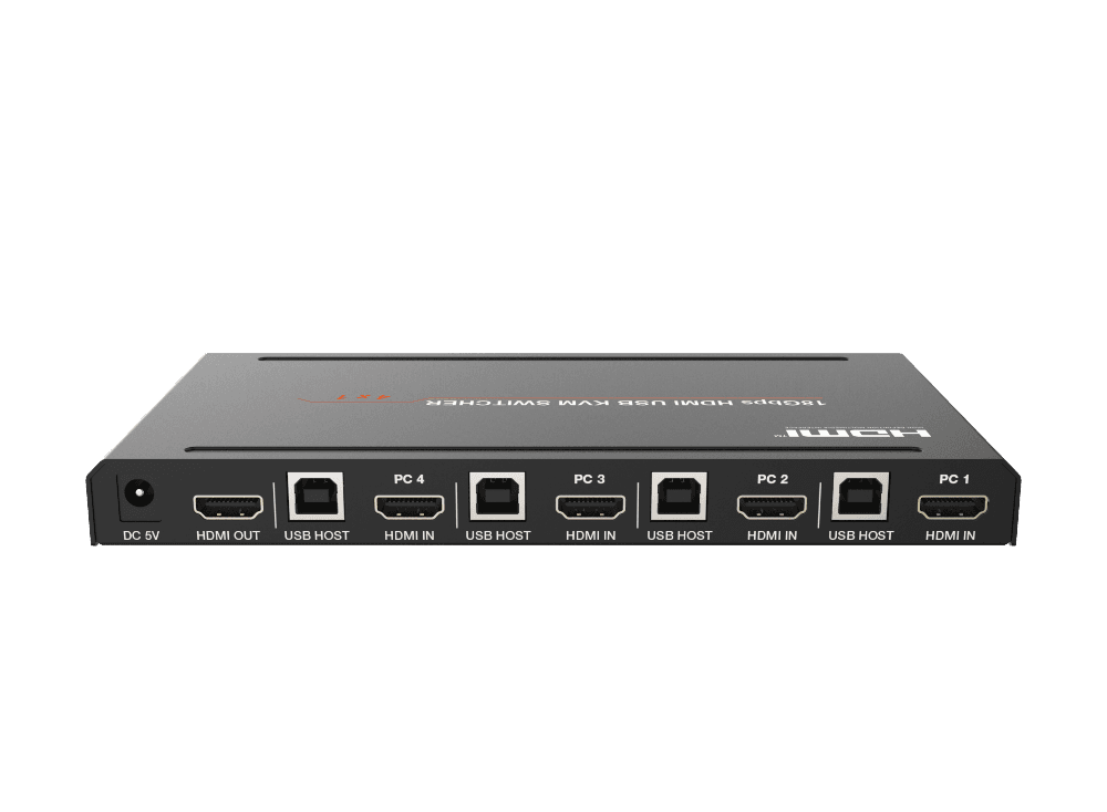 سوئیچ کی وی ام 4X1 پورت HDMI 2.0b فرانت کنترل تصویر — تصویر ۹