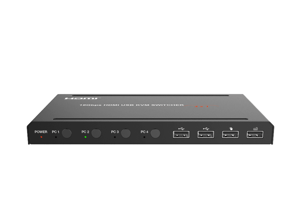 سوئیچ کی وی ام 4X1 پورت HDMI 2.0b فرانت کنترل تصویر — تصویر ۶
