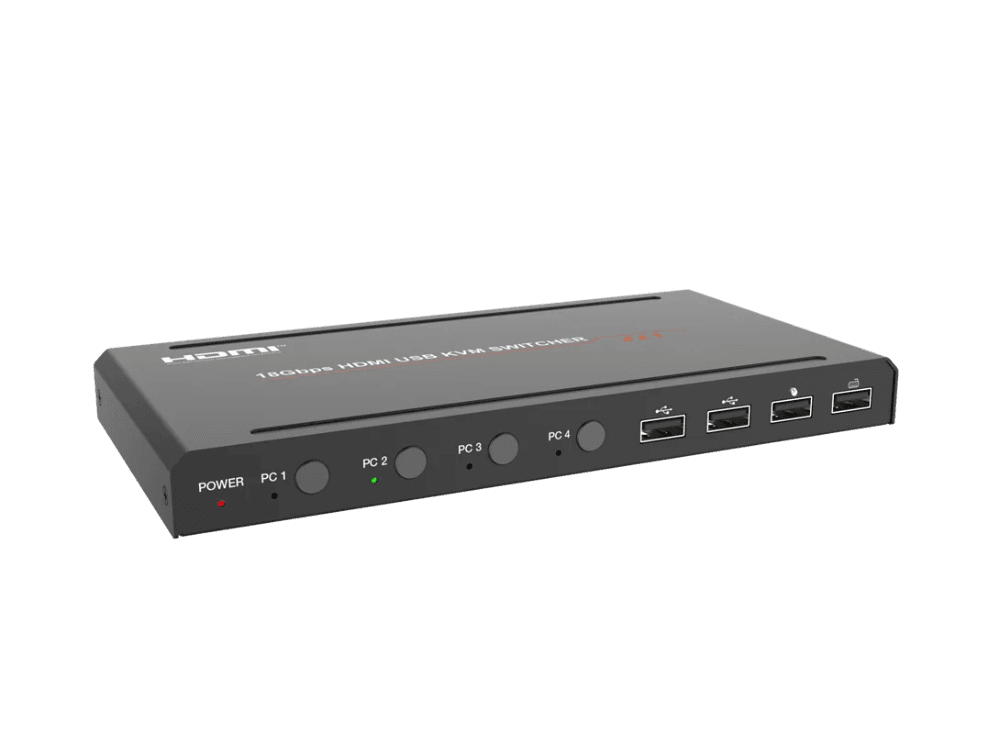 سوئیچ کی وی ام 4X1 پورت HDMI 2.0b فرانت کنترل تصویر — تصویر ۷