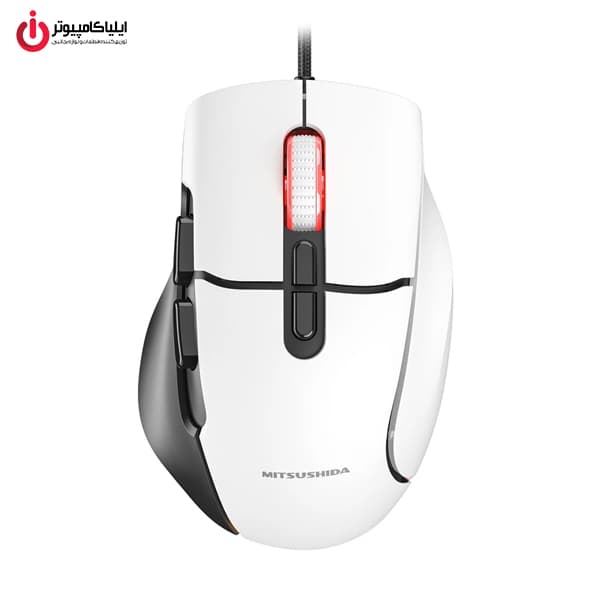 ماوس گیمینگ سیم‌دار میتسوشیدا مدل MITSUSHIDA KC-G800 — تصویر ۲