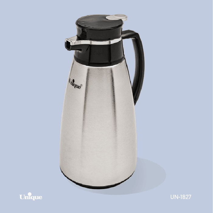 فلاسک 1.9 لیتر استیل شیشه دار یونیک مدل پنگوئن کد UN-1827 — تصویر ۴