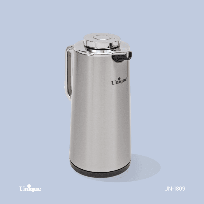 فلاسک 1.6 لیتر استیل شیشه دار یونیک طرح ژاپن کد UN-1809 — تصویر ۴