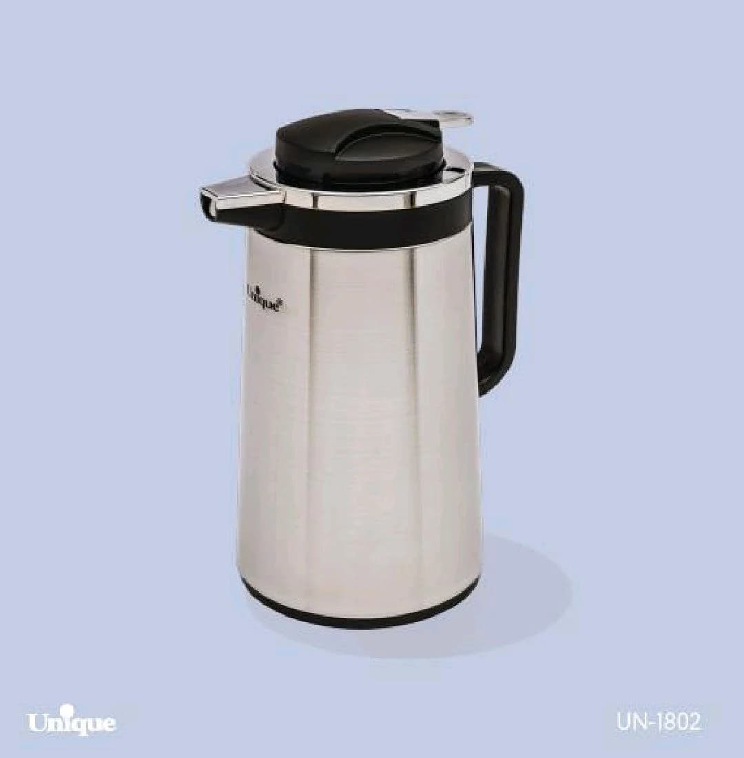 فلاسک 1 لیتر استیل شیشه دار یونیک کد UN-1802 — تصویر ۴