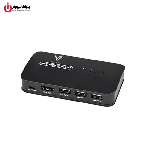 کی وی ام سوئیچ 2 پورت HDMI واصل مدل VASEL VSL-HK201 — تصویر ۷