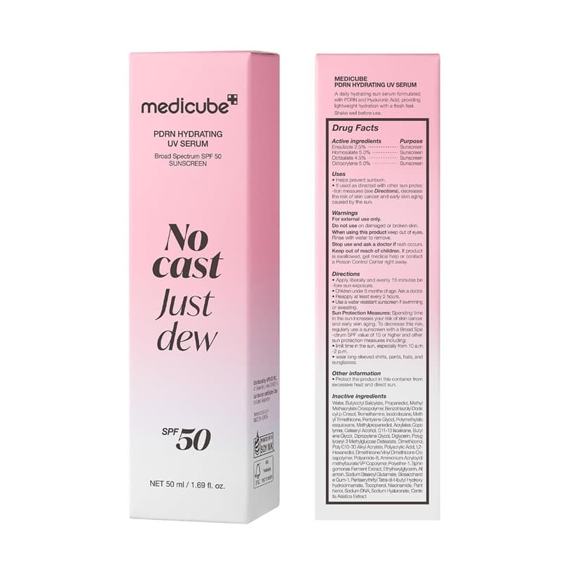 سرم ضدآفتاب PDRN و آبرسان مدیکیوب Medicube No Cast Just Dew PDRN Hydrating UV Sun Serum — تصویر ۱۰