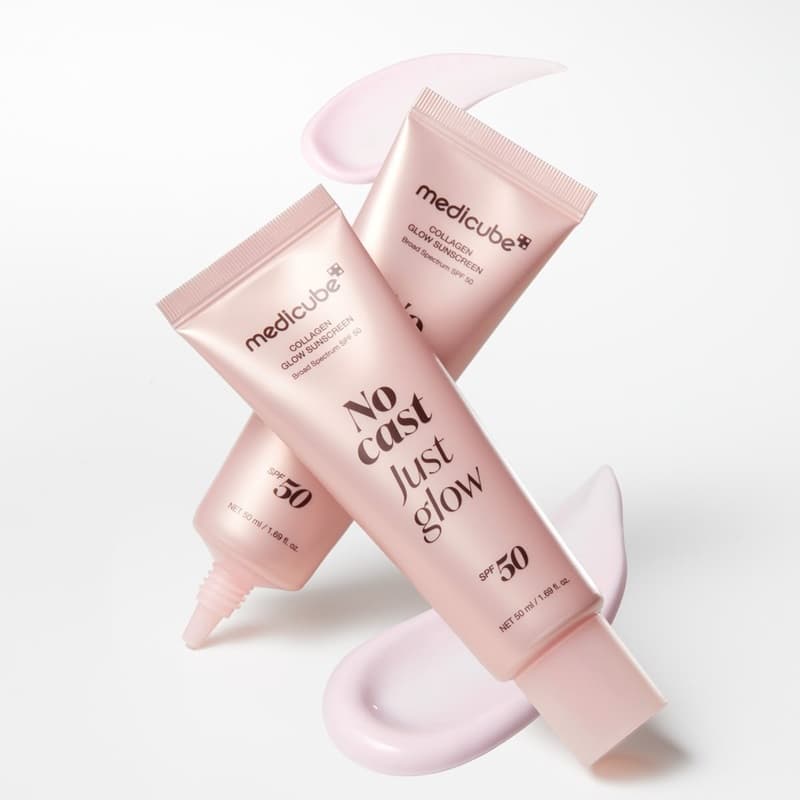 ضدآفتاب کلاژن و آبرسان مدیکیوب +MEDICUBE No Cast Just Glow Collagen Sunscreen SPF50 — تصویر ۱۰