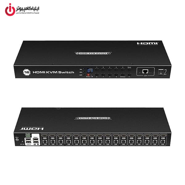 کی وی ام سوئیچ 16 پورت HDMI لایمستون مدل LimeStone LS-HK1601 — تصویر ۶