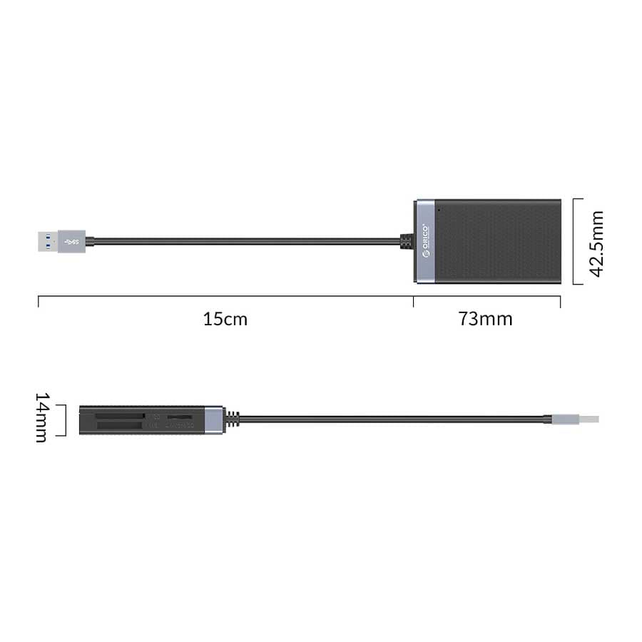 رم ریدر و کارت خوان 4 پورت اوریکو مدل ORICO CL4T-A3 — تصویر ۱۲
